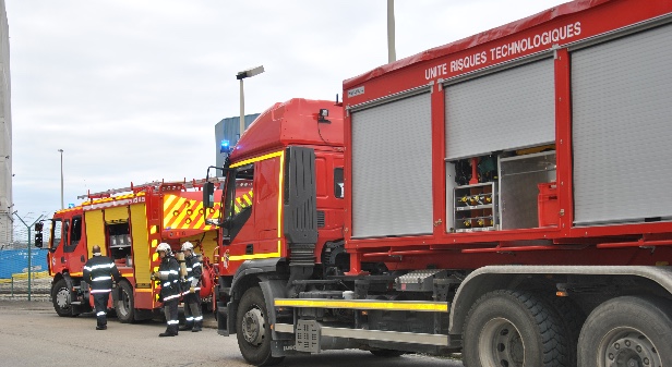 Exercice de sécurité incendie à la centrale de Nogent