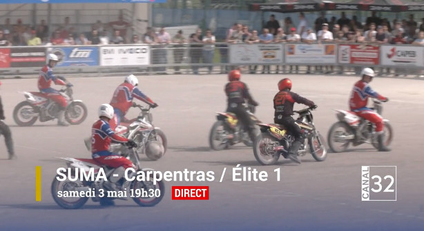 Motoball : regardez en direct SUMA-CARPENTRAS sur Canal 32