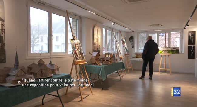 maquettes et peintures exposées à Brienne-le-Château