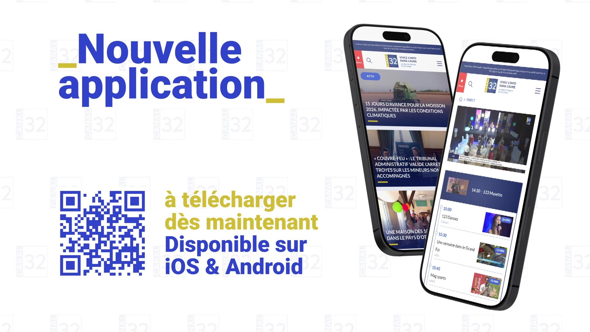 Canal 32 lance une nouvelle application mobile gratuite pour l'Aube