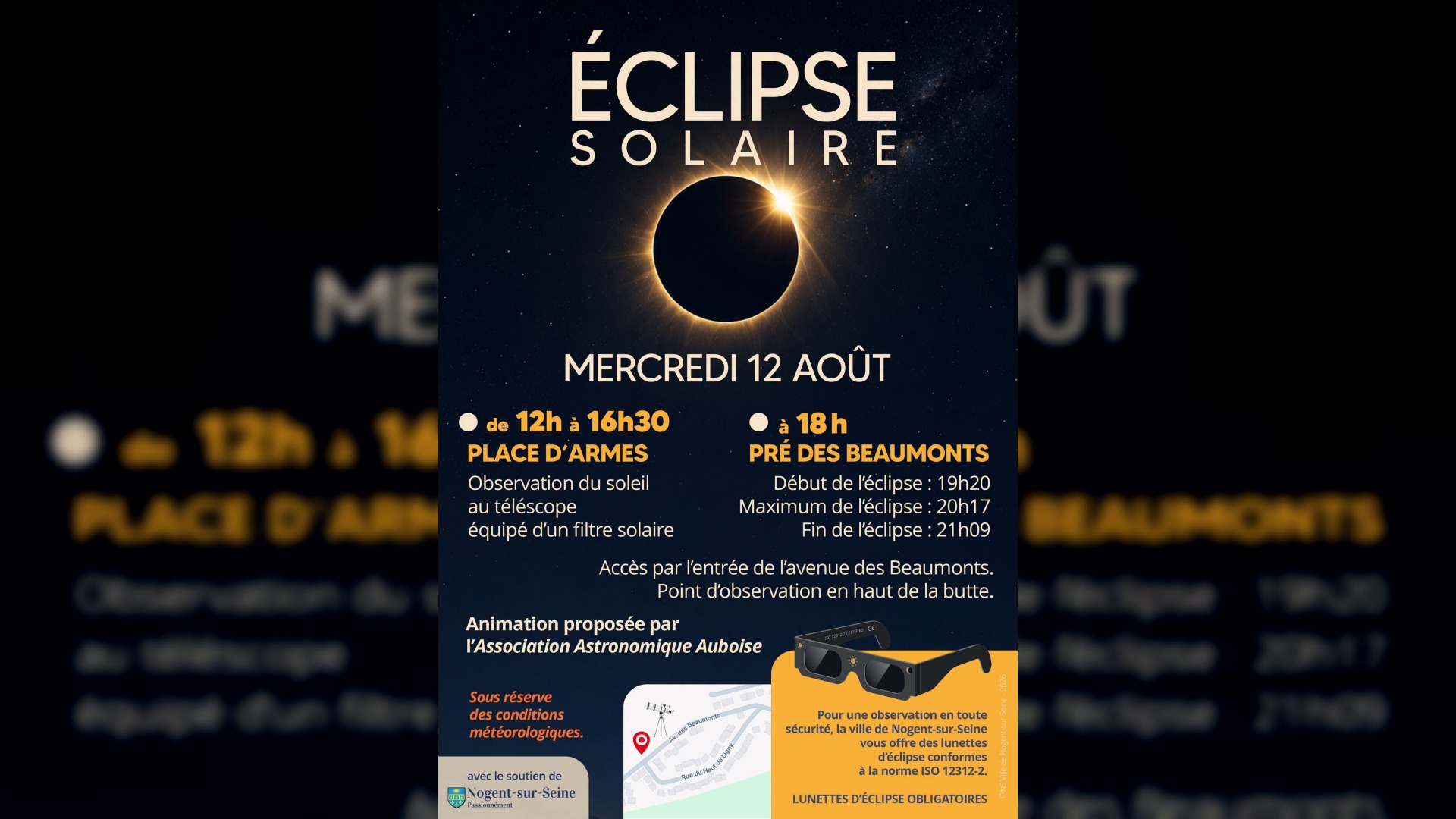 Éclipse solaire : l’Association Astronomique Auboise donne rendez-vous à Nogent-sur-Seine