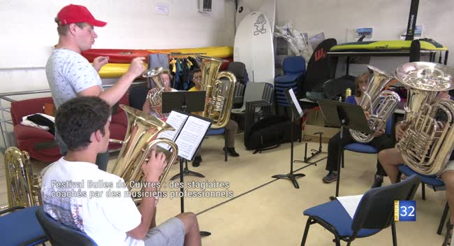 Festival Bulles de Cuivres : des stagiaires coachés par des musiciens professionnels