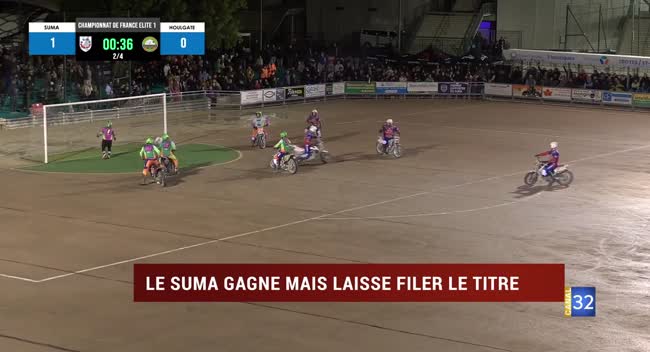 Match de motoball Suma Troyes contre Houlgate au stade Gaston Arbouin