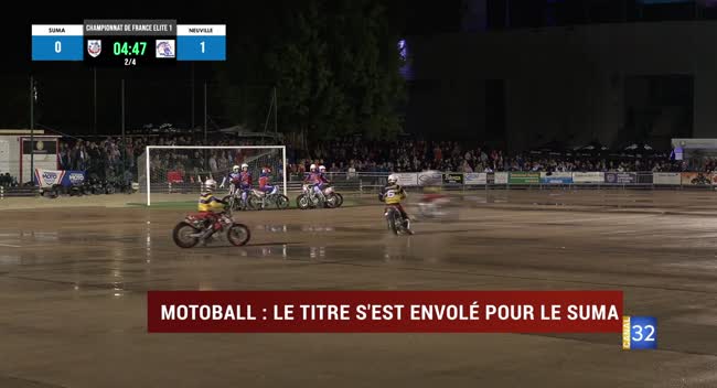 Match de motoball Suma Troyes contre Neuville-de-Poitou au stade Gaston Arbouin