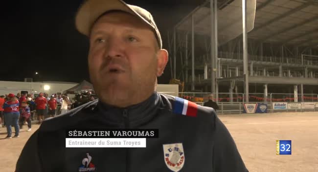 Sébastien Varoumas, entraîneur du Suma Troyes, au stade Gaston Arbouin