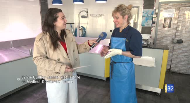 Sylvie Quillier avant le concours national du meilleur ouvrier de France