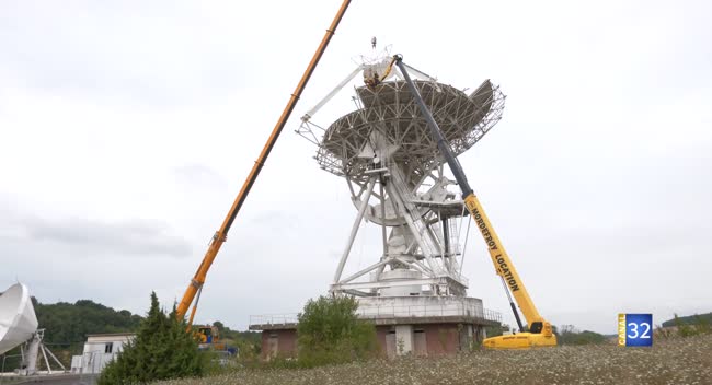Le téléport de Bercenay-en-Othe démonte une antenne géante