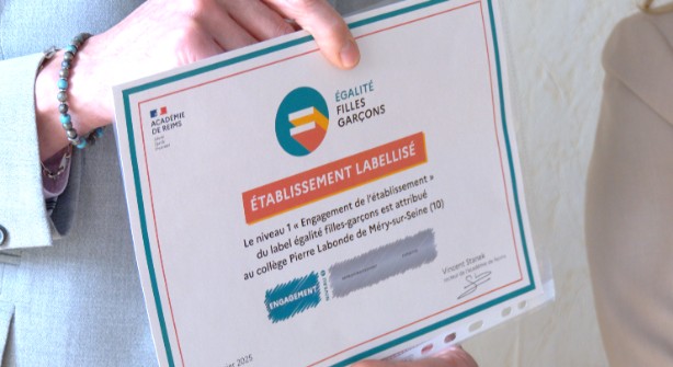 Méry-sur-Seine : le collège Pierre Labonde a reçu le label ''Égalité filles-garçons''