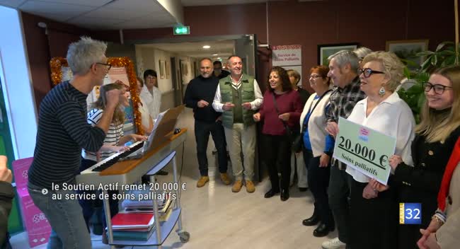 Hôpital de Troyes : le Soutien Actif remet 20 000 € au service de soins palliatifs